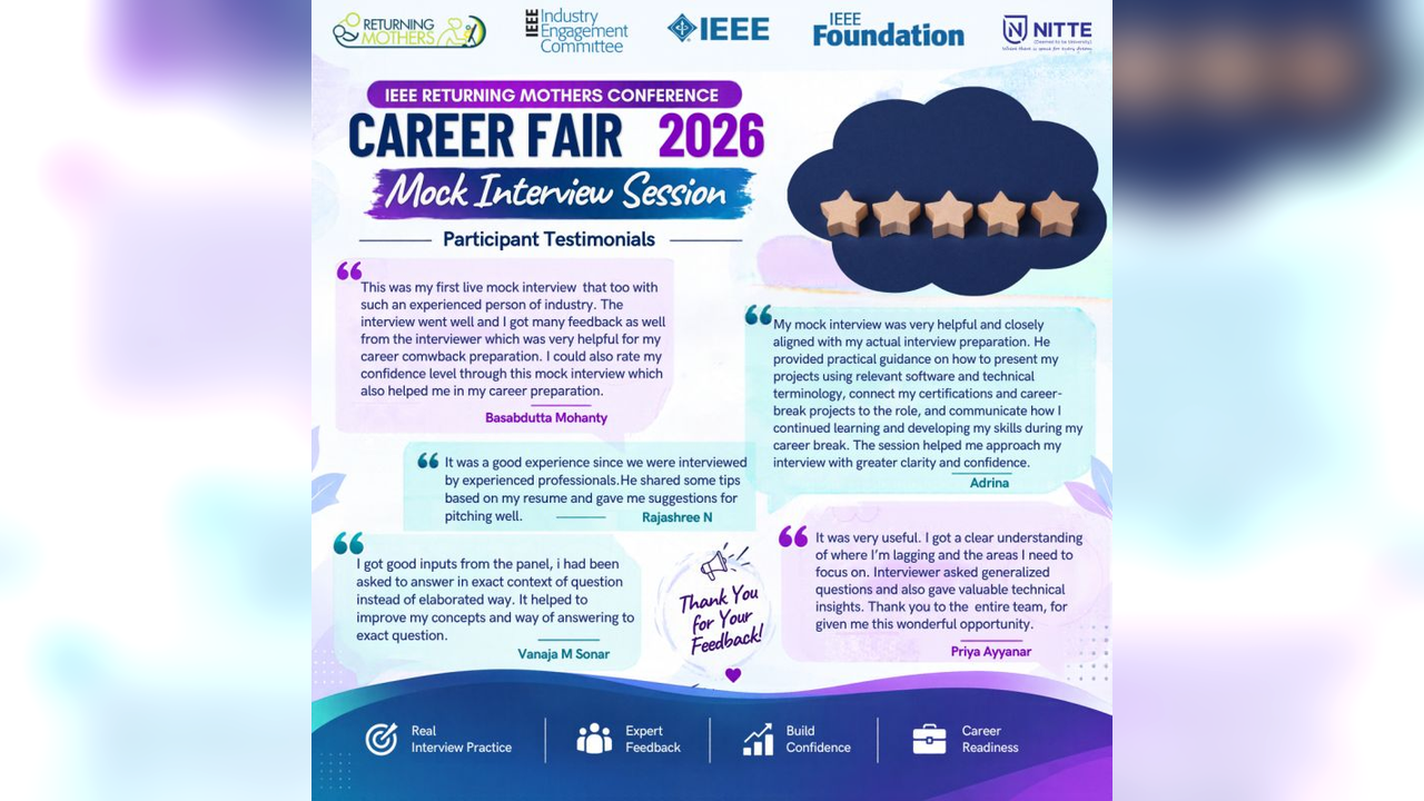IEEE RMC 2026 Career Fair Mock Interview Testimonials
