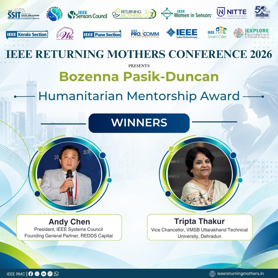 Andy Chen and Tripta Thakur, winners of the Bozenna Pasik-Duncan Humanitarian Mentorship Award 2026
