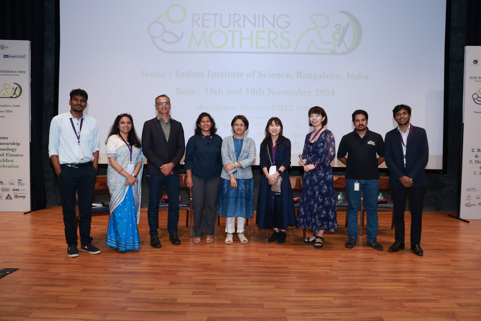 Conference attendees celebrating together