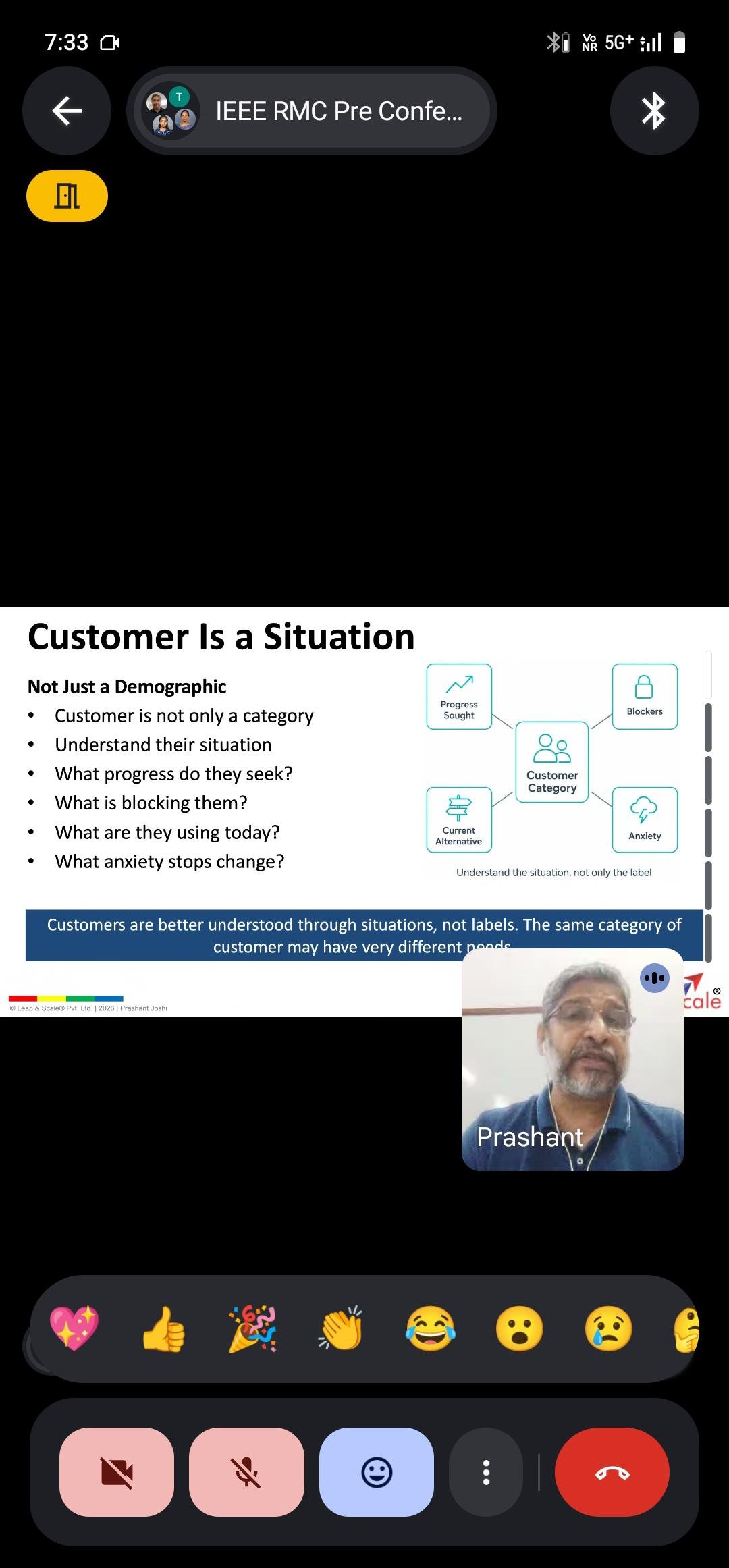 Webinar participants during the session
