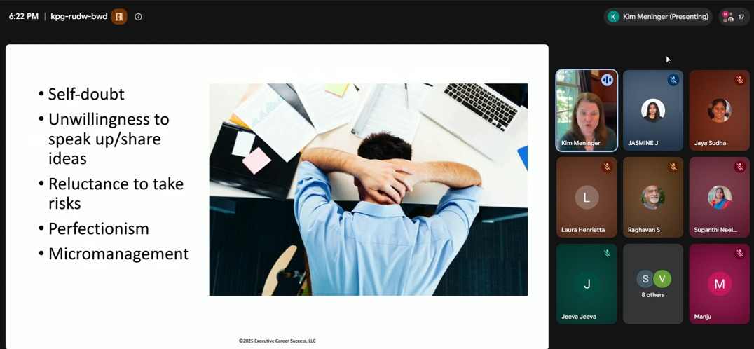 Participants attending the webinar online