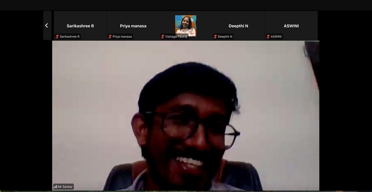 Participants during the online session