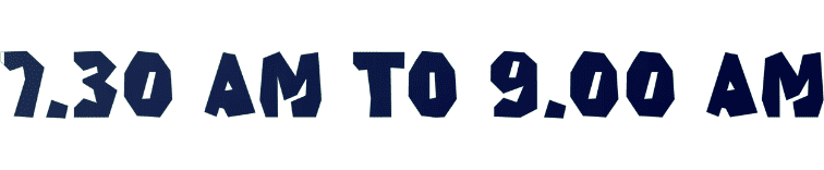 7.30 AM - 9.00 AM (3)
