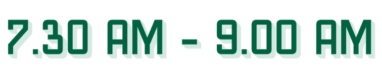 7.30 AM - 9.00 AM (5)